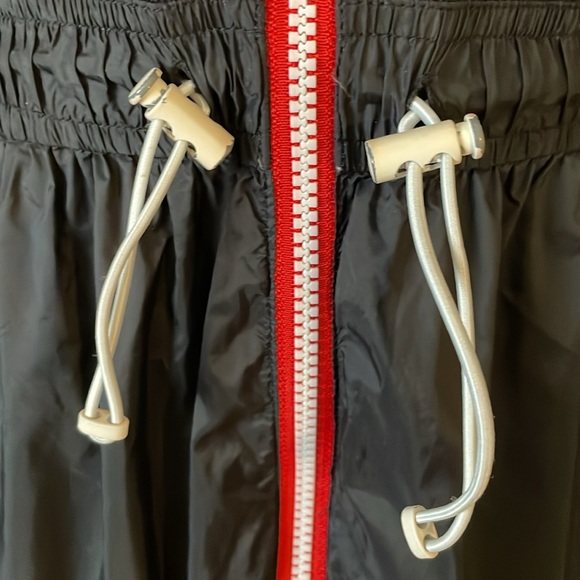 Hunter x Target Black Sleeveless Windbreaker Full Zip Hooded Dress Size Medium - Picture 14 of 16